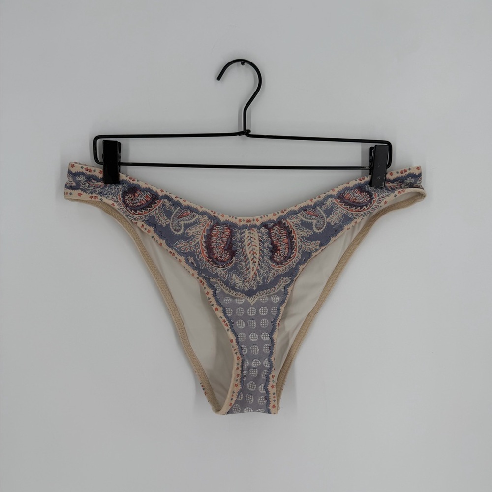 Zimmermann Paisley Print High Cut Vitali Bikini Swimsuit Bottoms